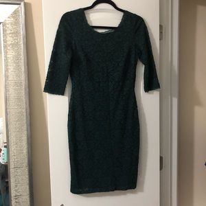 Green lace dress